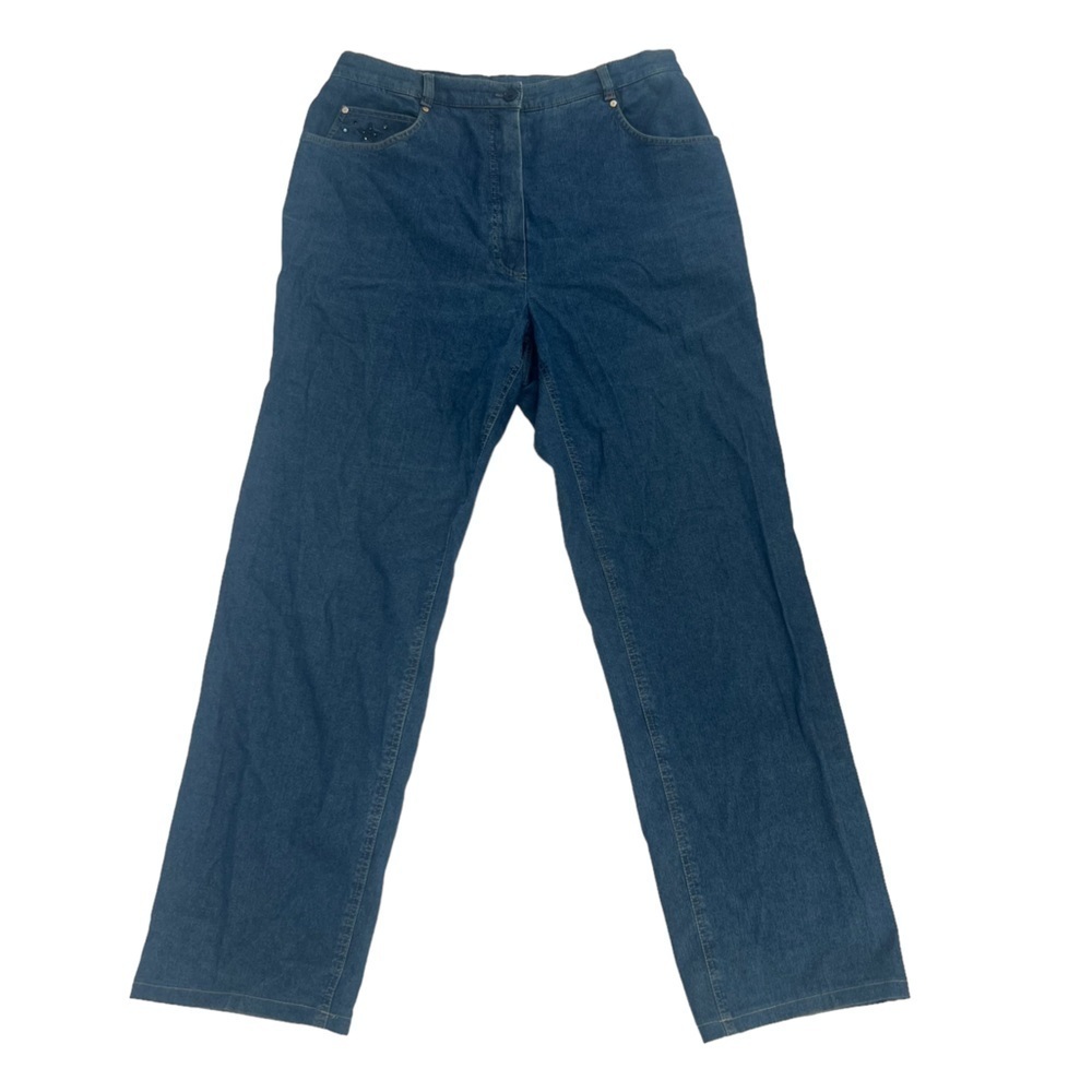 Basler Straight Leg Star Embellished Jeans Size 29 Women’s